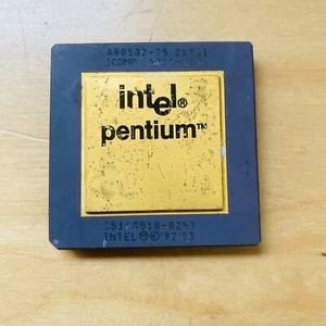 Intel Pentium A80502-75 SX961 CPU Processor Socket/Socket 7 Vintage Processor - Picture 1 of 3