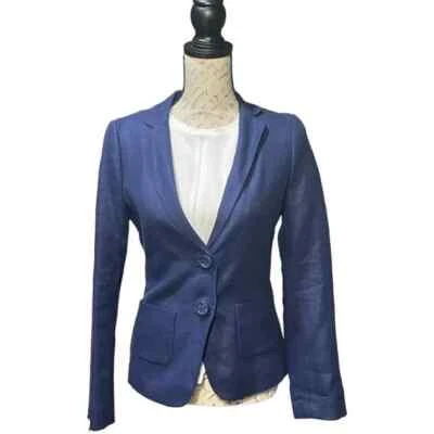 Blazer Kate Spade Azul Marino Talla 4 Nuevo Con Etiquetas Foto 1 de 4