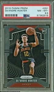 2019 Panini Prizm #251 De'Andre Hunter Atlanta Hawks RC Rookie PSA 8.5 NM-MT+ - Picture 1 of 1