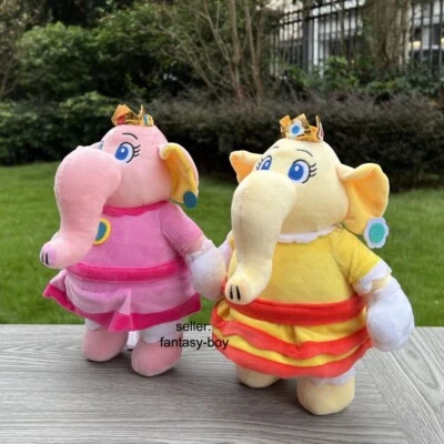 2X Super Mario Bros Wonder Plush Peach Daisy Princess Elephant Stuffed Toys Doll - Image 1 of 4