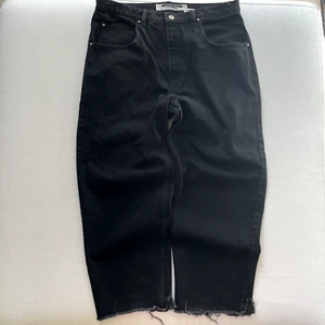 Vintage Anchor Blue Jeans Men 38 Actual 36x27 Baggy Black Loose Fit Skater Y2K - Picture 1 of 15