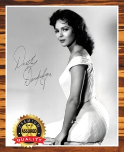 Dorothy Dandridge - Foto autografiada firmada 8 x 10 (cantante, actriz) reimpresa - Imagen 1 de 4