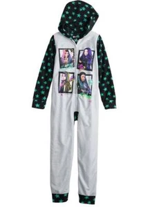 Descendants 1 Pc Pajamas Hooded Disney Union Suit Fleece Sleeper Girls-sz 6 - Picture 1 of 5