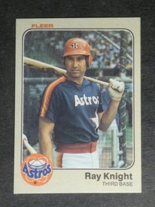 1983 Fleer Ray Knight #453 Astros NM/MT OR BETTER  002