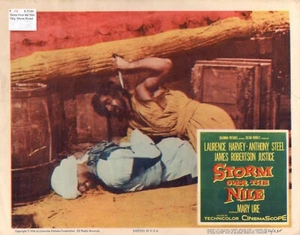 Storm over the Nile Movie Poster 1956 Laurence Harvey, Anthony Steel - Picture 1 of 1
