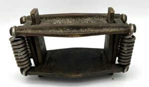 VINTAGE BRASS KERR EQUA-LOCK COMPRESSOR DENTURE FLASK CLAMP DENTAL MOLD PRESS - Picture 1 of 9