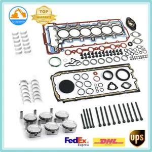 Engine Pistons Kit 9.3:1 for BMW N52B30 130i 330i X5 Z4 E82 E90 E60 E89 New DHL - Picture 1 of 5