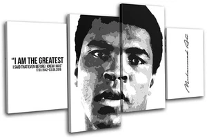 Muhammad Ali Boxing Quote Sports MULTI Leinwand Wand Kunst Bild drucken - Bild 1 von 1