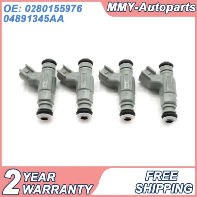 Juego de (4) inyectores de combustible para Chrysler Dodge Neon 2001-2003 2001-03 0280155976 Foto 1 de 4