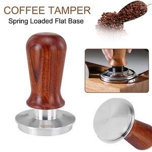 Espresso Coffee Tamper For Portafilter Coffee Powder Leveler Tool Spring Loaded - Bild 1 von 15