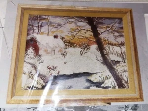 Elsa Williams Winter Scene Needlepoint Kit Wool Yarn - Picture 1 of 5