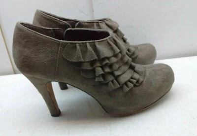 Steve Madden женщин серый 9,5 М Raleigh искусственной замши скольжения каблук насос ботинок - Изображение 1 из 4