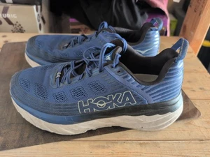 Hoka One One Mens Bondi 6 1019269 GBAN Blue Running Shoes Sneakers Size 8.5 Wide - Picture 1 of 7