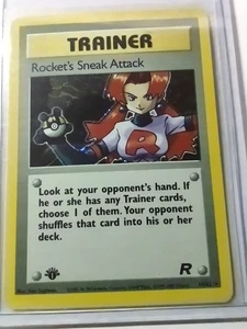 1-Rocket's Sneak Attack 16/82 English Trainer 1st Ed. Vintage Pokemon 1-Japanese - Picture 1 of 4