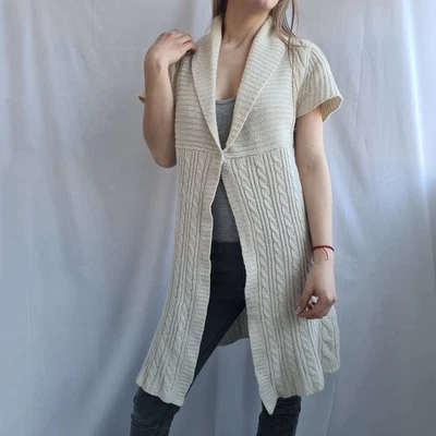 Cárdigan largo de lana de angora de corderos Chillnorway para mujer talla... - Imagen 1 de 4