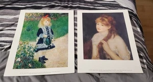 Lot of 2 Auguste Renoir Paintings- Lithographs in Cardstock - Picture 1 of 8