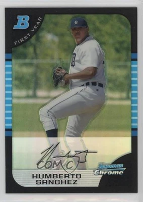 2005 Bowman Chrome First Year Refractor Humberto Sanchez #228 Rookie RC - Image 1 of 2