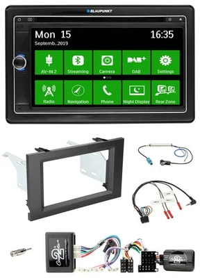 Blaupunkt Bluetooth 2DIN Lenkrad DAB USB TMC Navigation für Mercedes Actros 2011 - Bild 1 von 4