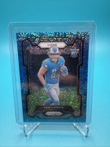 2023 PRIZM SPARKLE SAM LaPORTA RC BLUE SPARKLE SSP 32/96 Detroit Lions 🔥 - Picture 1 of 2
