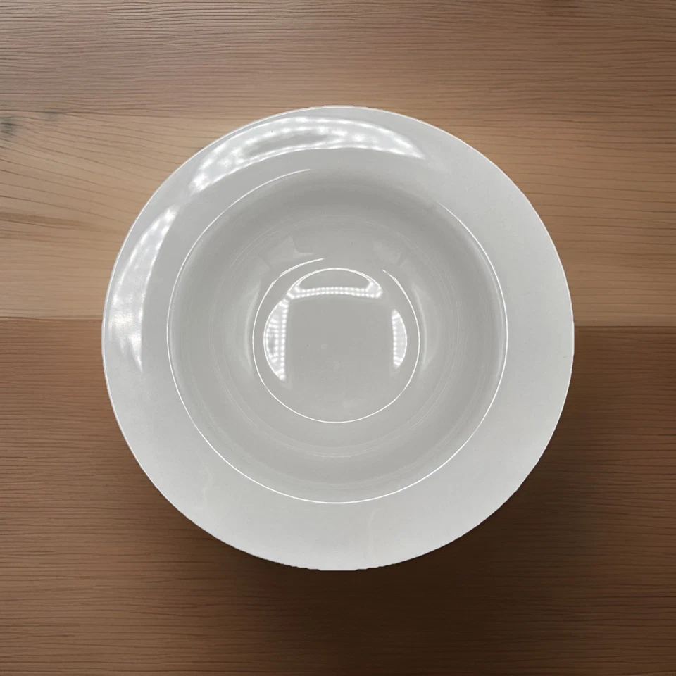 Pier 1 Imports White Porcelain Soup Pasta Bowl 8.5” New Essentials Classic Set-2 - Image 1 of 4