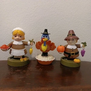 🦃 *Only The Girl Works!* Solar Power Pals Pilgrims Turkey Dancing Figur 4" (3) - Bild 1 von 11
