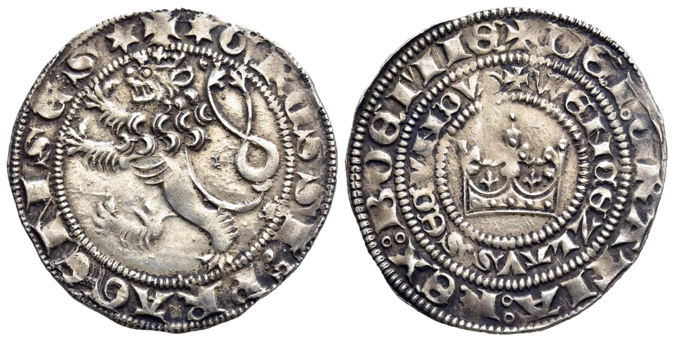 FITZ Bohemia Wenzel Praga Groschen Kuttenberg Kutná Hora Silver μFIM1976 Foto 1 de 1