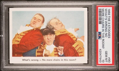 1959 3 Three Stooges #90 What's Wrong? PSA 10 - Image 1 of 2