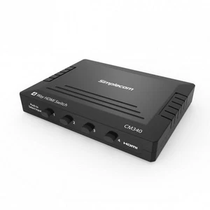 O-Simplecom Mechanical 4 Way HDMI Switch Box 4 Port 4K UHD HDCP - Picture 1 of 1