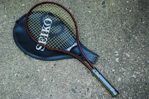 Seiko Black Panther Aluminum Tennis Racket w/ Cover 4-3/8L Grip Still in Plastic - Picture 1 of 7
