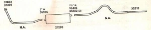 1951-52 CHEVY 6 CYL HARDTOP W/ AUTOMATIC TRANSMISSION STAINLESS STEEL EXHAUST - Picture 1 of 1