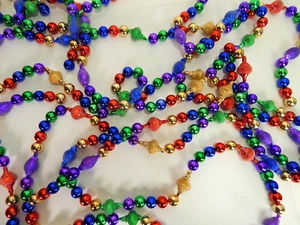 Vintage Plastic 5-6ft Multi-Color Bulbs - Picture 1 of 3