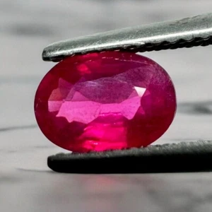 lab created ruby Oval Shape 7x5 mm Best For Jewellery Making, Hand Made Stones - Picture 1 of 6