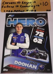 2022 Topps Formula 1 Turbo Attax Jack Doohan Grade 10 Card #103 F2 Hero Virtuosi - Picture 1 of 8