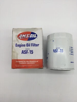 Antiguo filtro de aceite de motor Amsoil Asf-15 Foto 1 de 4