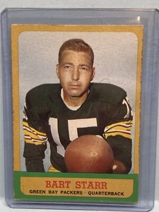 JA3005 1963 Topps Football #86 Bart Starr HOF EX- Wrinkle Green Bay Packers - Picture 1 of 4