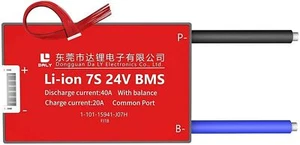 Li-ion BMS PCB 7S 24V 40A Daly Balanced Waterproof Battery Management System UK - Picture 1 of 12