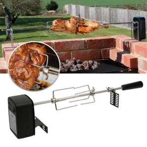 Automatic BBQ Motor Roast Branch Grill Rotisserie Electric Charcoal Pig Chicken - Picture 1 of 11