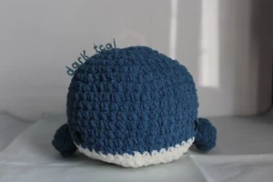 Lindo Crochet Peluche Ballena de Relleno Amigurumi 4" Hecho a Pedido Envío Gratuito - Imagen 1 de 1