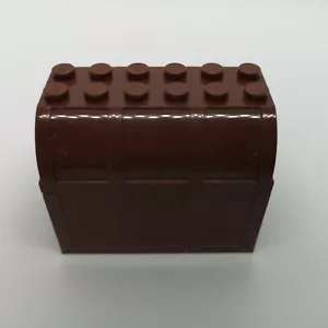 Lego - brauner Behälter, Kofferraum - 4 x 6 x 2 1/3 Nieten & Deckel (4237, 4238) - Bild 1 von 3