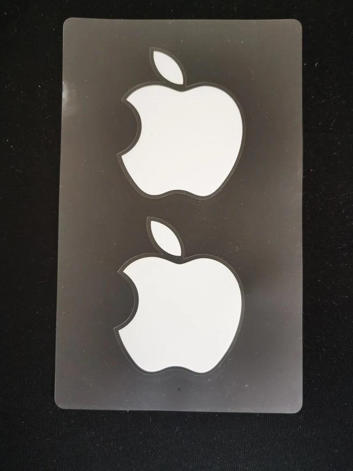 2 Stück Original Apple Aufkleber ca. 65 mm hoch 53 mm breit - Bild 1 von 1