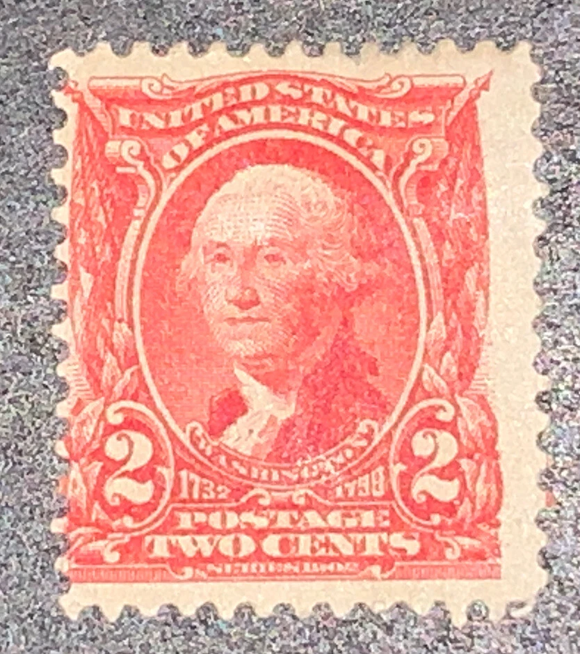 Travelstamps: 1902-1903 US Stamps Scott #301 Mint, Hinged, Original Gum, HH - Image 1 of 4