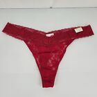 Women’s Fashion Bug Red Lace Thong Underwear Panties Size 12 Plus 4X 5X NEW
