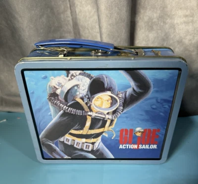 Vintage GI Joe Action Sailor Double Sided Metal Lunch Box - Image 1 of 4