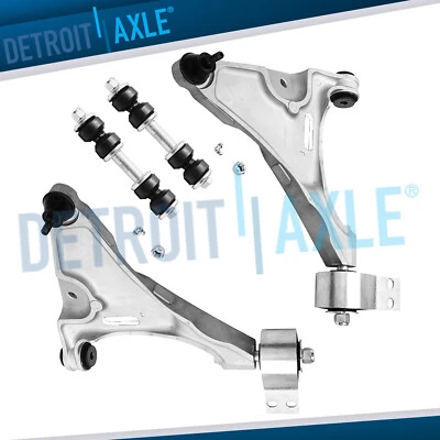 Par de extremos de barra estabilizadora de brazo de control inferior delantero para 06-11 Cadillac DTS Buick Lucerne Foto 1 de 4