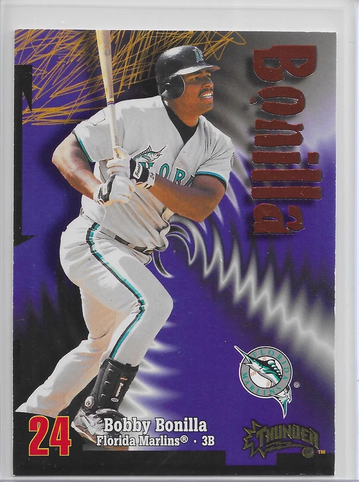 1998 Circa Thunder Baseball Bobby Bonilla Card # 37 Florida Marlins - Image 1 of 1