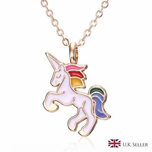 🦄 Unicorn Pendant Gold Necklace Cute Girls Children’s Gift - UK Seller! 🦄