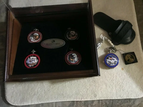 DALE EARNHARDT FRANKLIN MINT POCKET WATCH BUNDLE IN CASE Cover