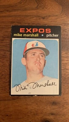 1971 Topps #713 Mike Marshall SP High Number Hi # EX - Image 1 of 2