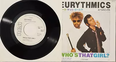 Eurythmics - Who's That Girl? /Aqua PROMO Japan 45 Vinyl RCA RPS-142 1983 - Image 1 of 4