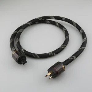 10 AWG Cable de alimentación de CA de audio alta fidelidad UE EE. UU. Schuko versión AU Cable de alimentación IEC C7 - Imagen 1 de 11